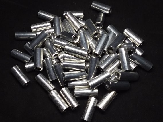 Aluminum Spacer 3/8 OD x #10 Hole x 15/16 Long