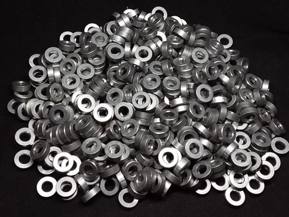 Aluminum Spacer 3/8 OD x #10 Hole x 1/8 Long