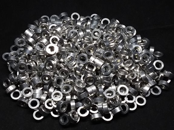 Aluminum Spacer 3/8 OD x #12 Hole x 5/32 Long