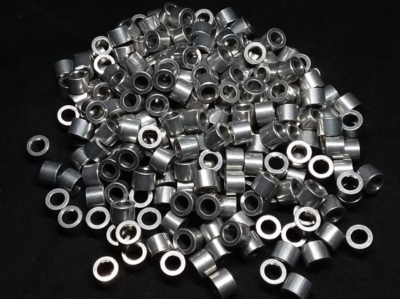 Aluminum Spacer 3/8 OD x #12 Hole x 9/32 Long