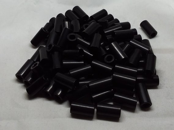 Aluminum Spacer 3/8 OD x #12 Hole x 3/4 Long - Black Anodized