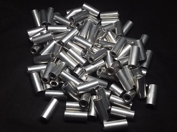 Aluminum Spacer 3/8 OD x #12 Hole x 7/8 Long