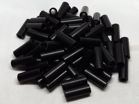 Aluminum Spacer 3/8 OD x #12 Hole x 1.000 Long - Black Anodized