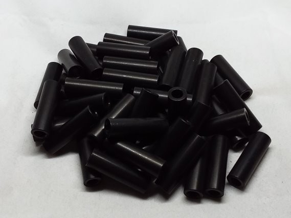 Aluminum Spacer 3/8 OD x #12 Hole x 1-1/4 Long - Black Anodized