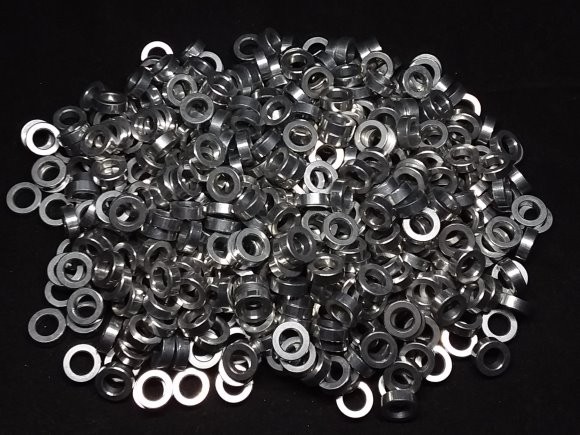 Aluminum Spacer 3/8 OD x #12 Hole ID x 1/8 Long