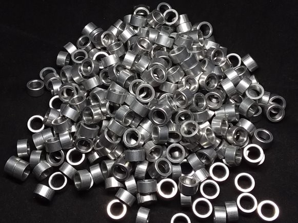 Aluminum Spacer 3/8 OD x 1/4 ID x 13/64 Long
