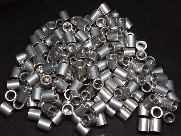 Aluminum Spacer 3/8 OD x 1/4 ID x 13/32 Long