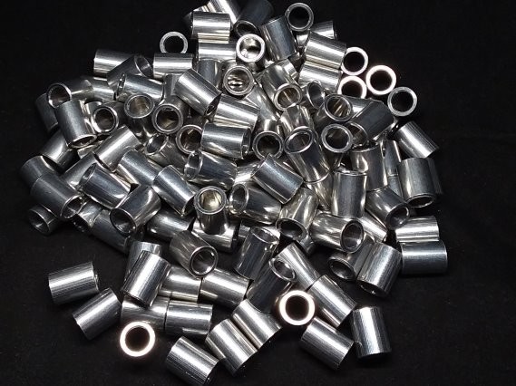 Aluminum Spacer 3/8 OD x 1/4 ID x 1/2 Long