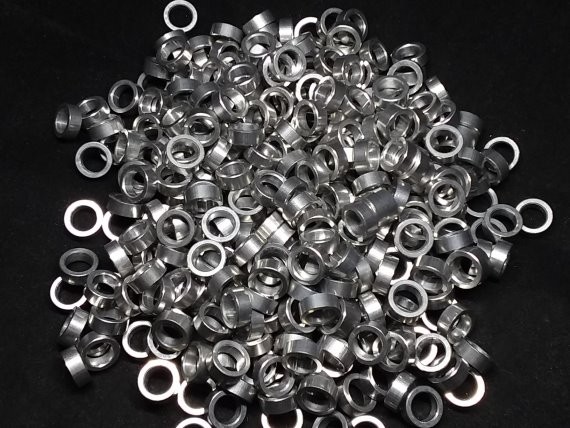 Aluminum Spacer 3/8 OD x 1/4 ID x 9/64 Long