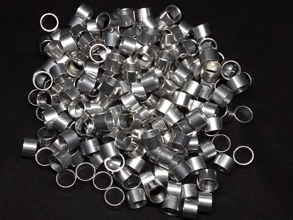 Aluminum Spacer 3/8 OD x 5/16 or 8mm ID x 1/4 Long 