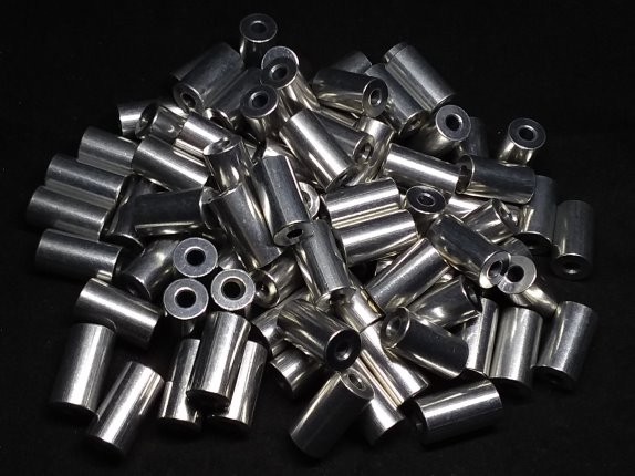 Aluminum Spacer 3/8 OD x #6 Hole x 11/16 Long