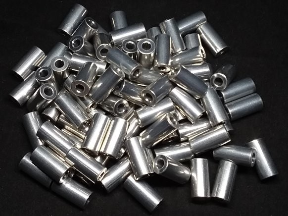 Aluminum Spacer 3/8 OD x #8 Hole x 3/4 Long