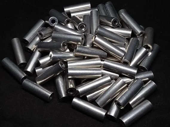 Aluminum Spacer 3/8 OD x #8 Hole x 1-3/16 Long