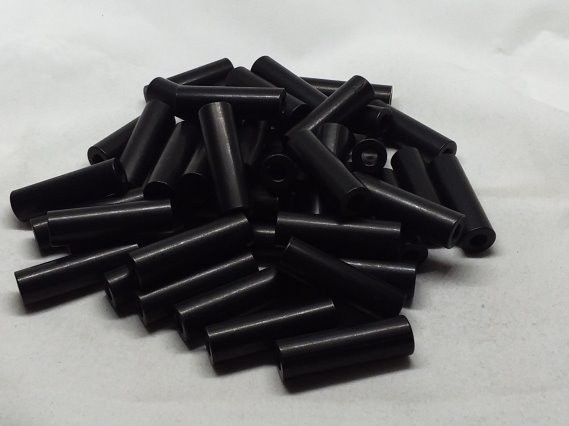 Aluminum Spacer 3/8 OD x #8 Hole x 1-1/4 Long - Black Anodized