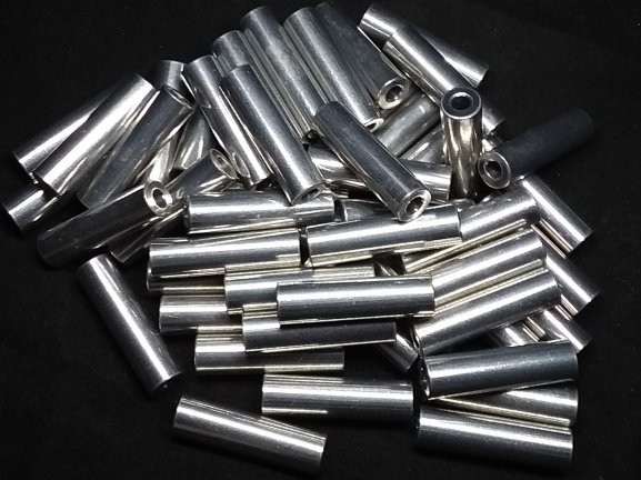 Aluminum Spacer 3/8 OD x #8 Hole x 1-3/8 Long