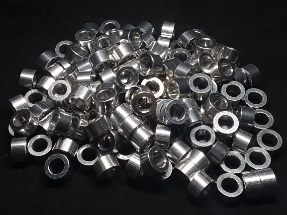 Aluminum Spacer 7/16 OD x 1/4 ID x 1/4 Long