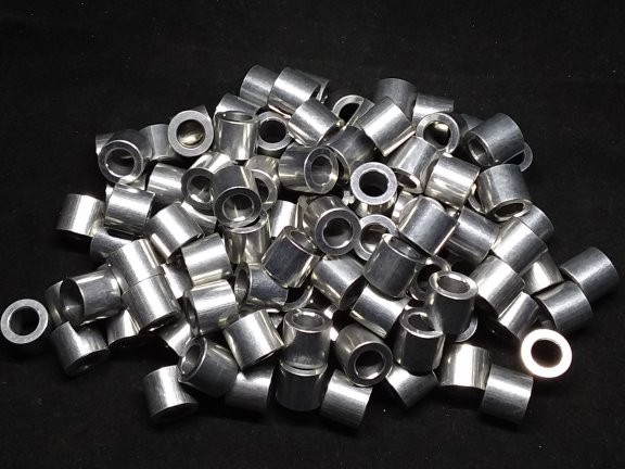 Aluminum Spacer 7/16 OD x 1/4 ID x 3/8 Long