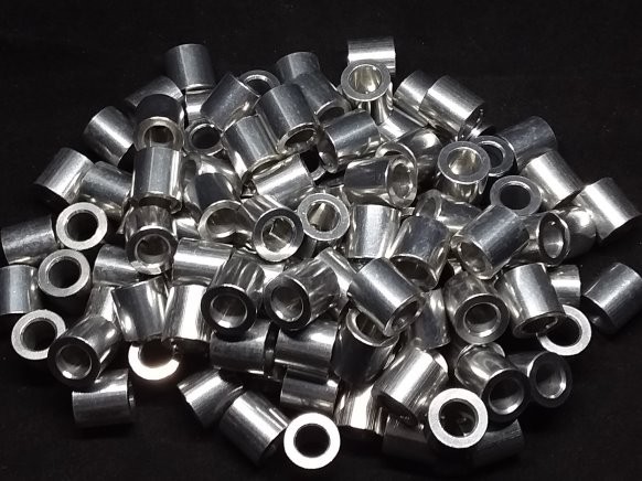 Aluminum Spacer 7/16 OD x 1/4 ID x 7/16 Long