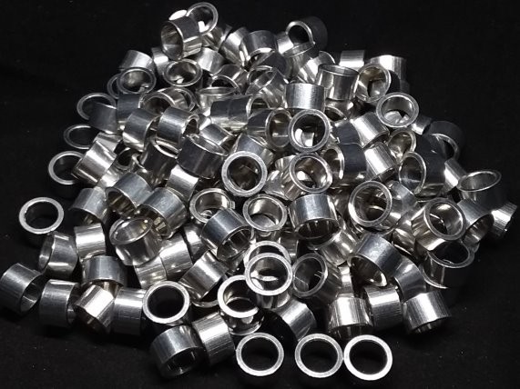 Aluminum Spacer 7/16 OD x 5/16 or 8mm ID x 17/64 Long