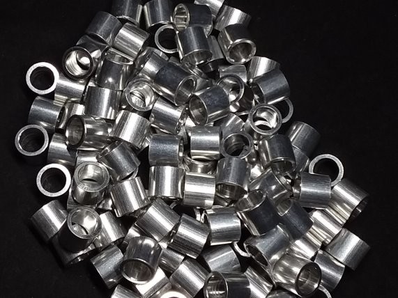 Aluminum Spacer 7/16 OD x 5/16 or 8mm ID x 3/8 Long