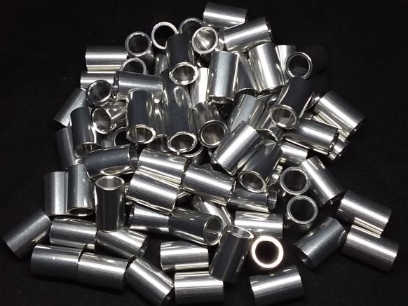 Aluminum Spacer 7/16 OD x 5/16 or 8mm ID x 11/16 Long