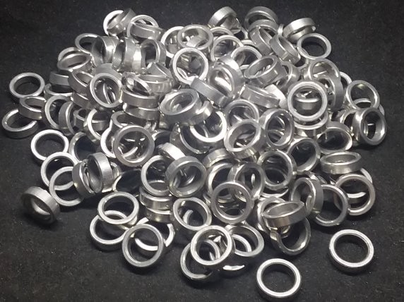 Aluminum Spacer 7/16 OD x 8mm or 5/16 ID x 1/8 Long