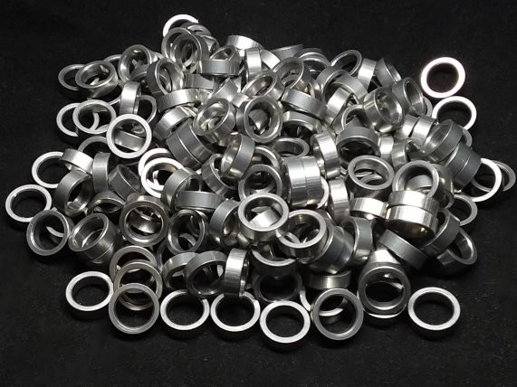 Aluminum Spacer 7/16 OD x 8mm or 5/16 ID x 9/64 Long