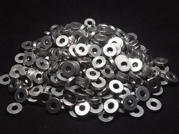 Aluminum Spacer 7/16 OD x #8 Hole x 7/64 Long