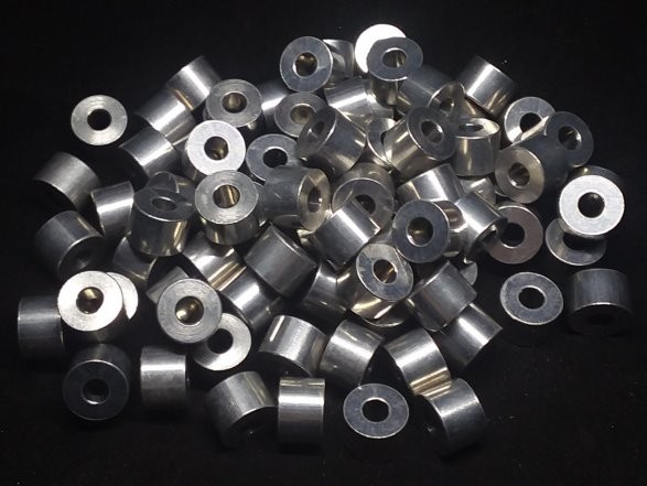 Aluminum Spacer 1/2 OD x#10 Hole x 11/32 Long