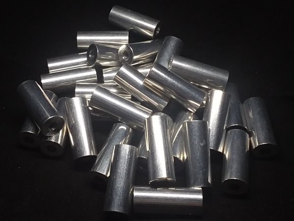 Aluminum Spacer 1/2 OD x #10 Hole x 1-1/4 Long