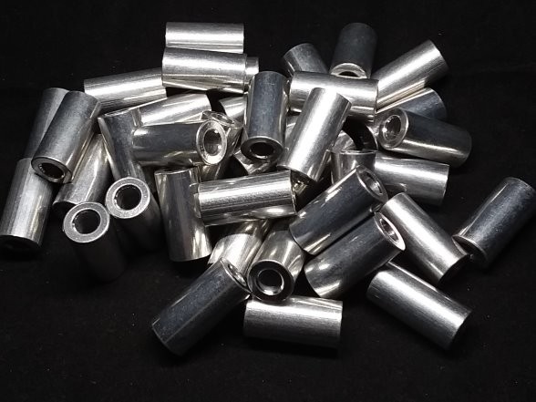 Aluminum Spacer 1/2 OD x 1/4 ID x 1.010 Long