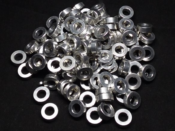 Aluminum Spacer 1/2 OD x 1/4 ID x 3/16 Long
