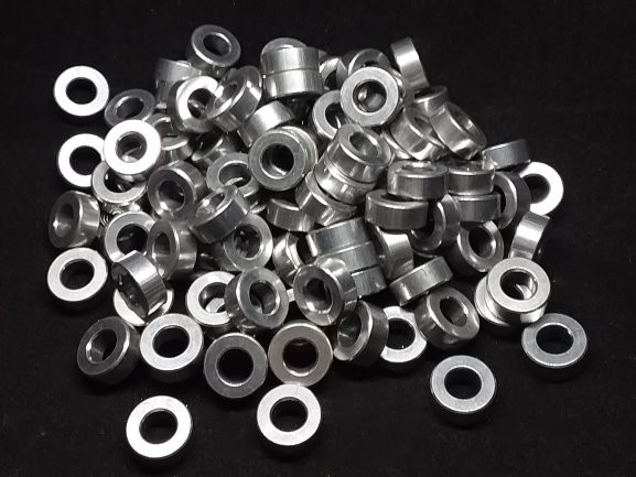 Aluminum Spacer 1/2 OD x 1/4 ID x 13/64 Long