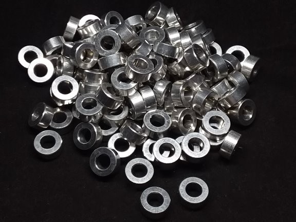 Aluminum Spacer 1/2 OD x 1/4 ID x 7/32 Long