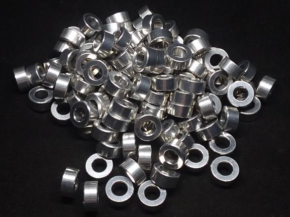 Aluminum Spacer 1/2 OD x 1/4 ID x 15/64 Long