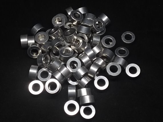 Aluminum Spacer 1/2 OD x 1/4 ID x 1/4 Long 