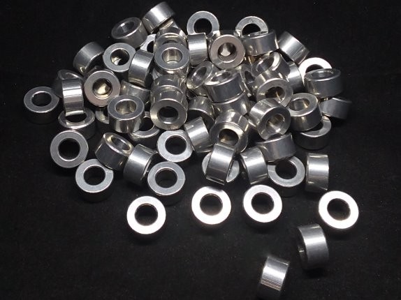 Aluminum Spacer 1/2 OD x 1/4 ID x 17/64 Long