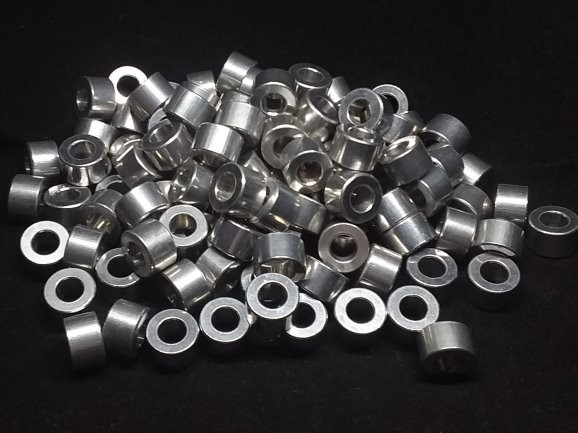Aluminum Spacer 1/2 OD x 1/4 ID x 5/16 Long