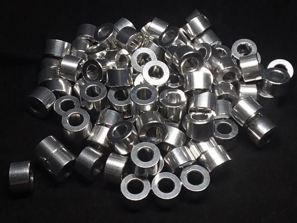 Aluminum Spacer 1/2 OD x 1/4 ID x 21/64 Long 