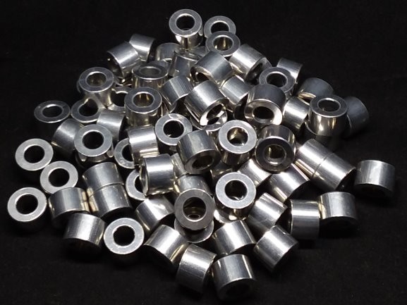Aluminum Spacer 1/2 OD x 1/4 ID x 11/32 Long