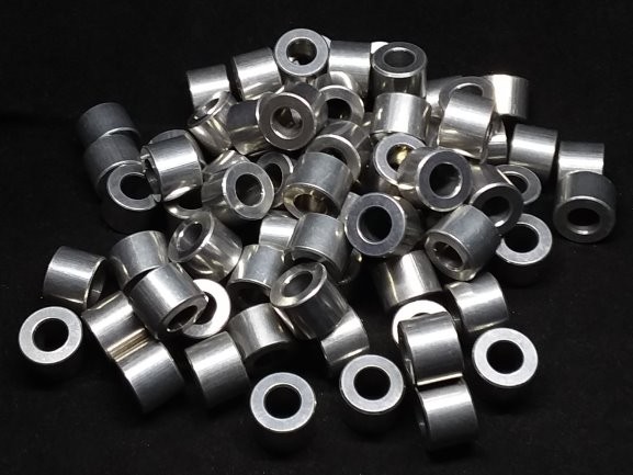 Aluminum Spacer 1/2 OD x 1/4 ID x 3/8 Long