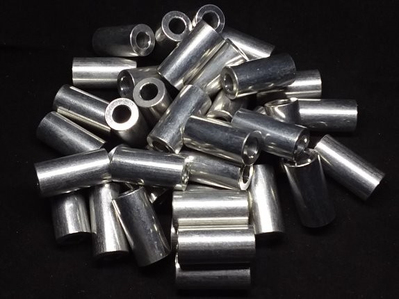 Aluminum Spacer 1/2 OD x 1/4 ID x 26mm Long