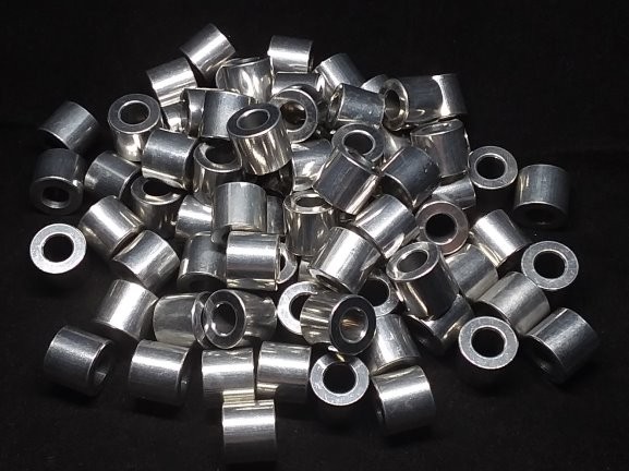 Aluminum Spacer 1/2 OD x 1/4 ID x 7/16 Long