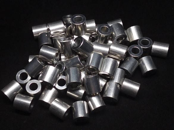Aluminum Spacer 1/2 OD x 1/4 ID x 17/32 Long