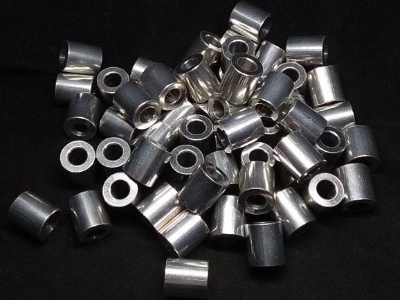 Aluminum Spacer 1/2 OD x 1/4 ID x 9/16 Long