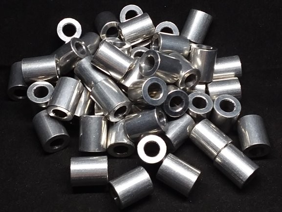 Aluminum Spacer 1/2 OD x 1/4 ID x 5/8 Long
