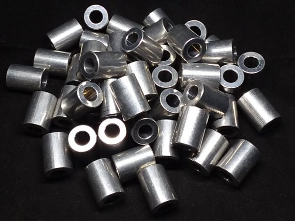 Aluminum Spacer 1/2 OD x 1/4 ID x 11/16 Long