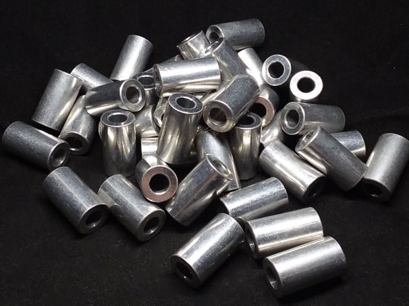 Aluminum Spacer 1/2 OD x 1/4 ID x 29/32 Long 