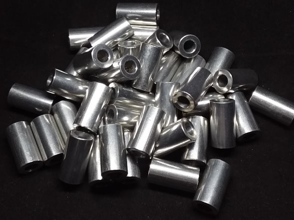 Aluminum Spacer 1/2 OD x 1/4 ID x 15/16 Long