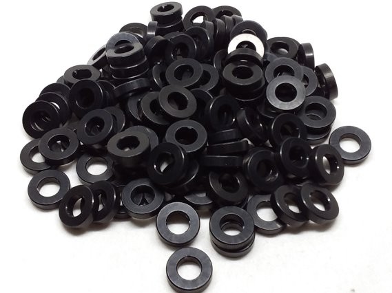 Aluminum Spacer 1/2 OD x 1/4 ID x 1/8 Long - Black Anodized